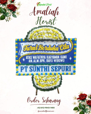 Papan Bunga Duka di Mambioman Bapai